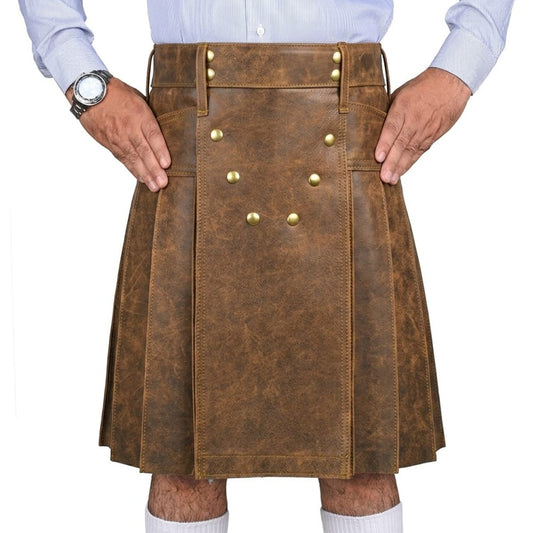 Vintage Leather Kilt