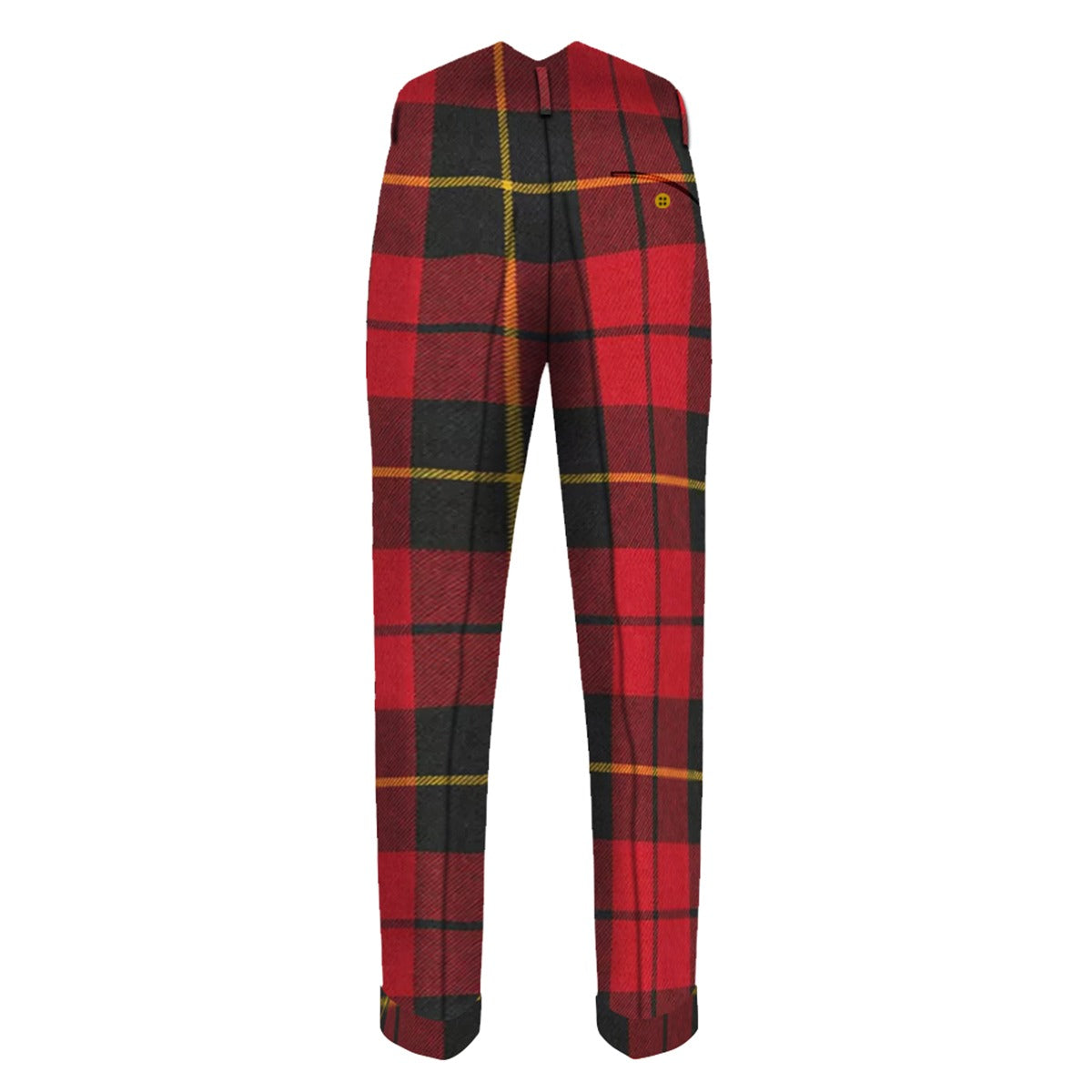 Wallace Modern Tartan Trouser Back