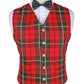 Wallace Modern Tartan Vest Front