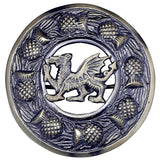 Welsh Dragon Badge Antique Kilt Fly Plaid Brooch