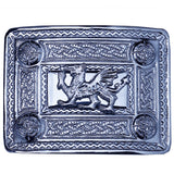 Welsh Dragon Badge Chrome Kilt Belt Buckle