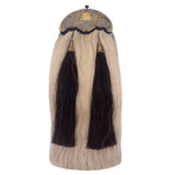 White Horse Hair Sporran with Two Tassels