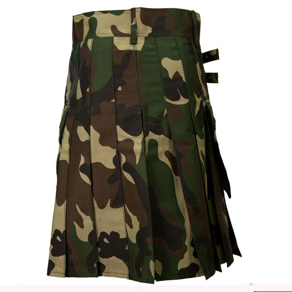 Woodland Army Camo Sports Utility Kilt