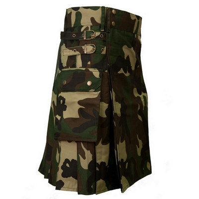 Woodland Army Camo Sports Utility Kilt